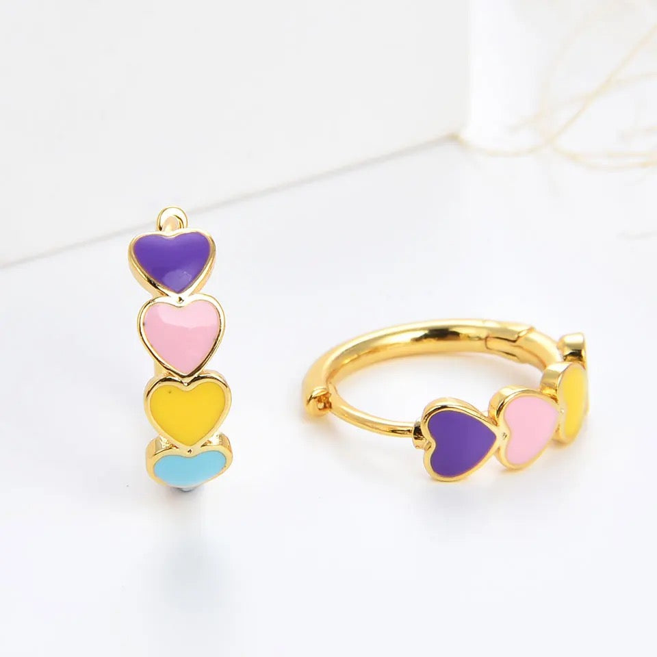 Children’s Colorful Heart Hoops