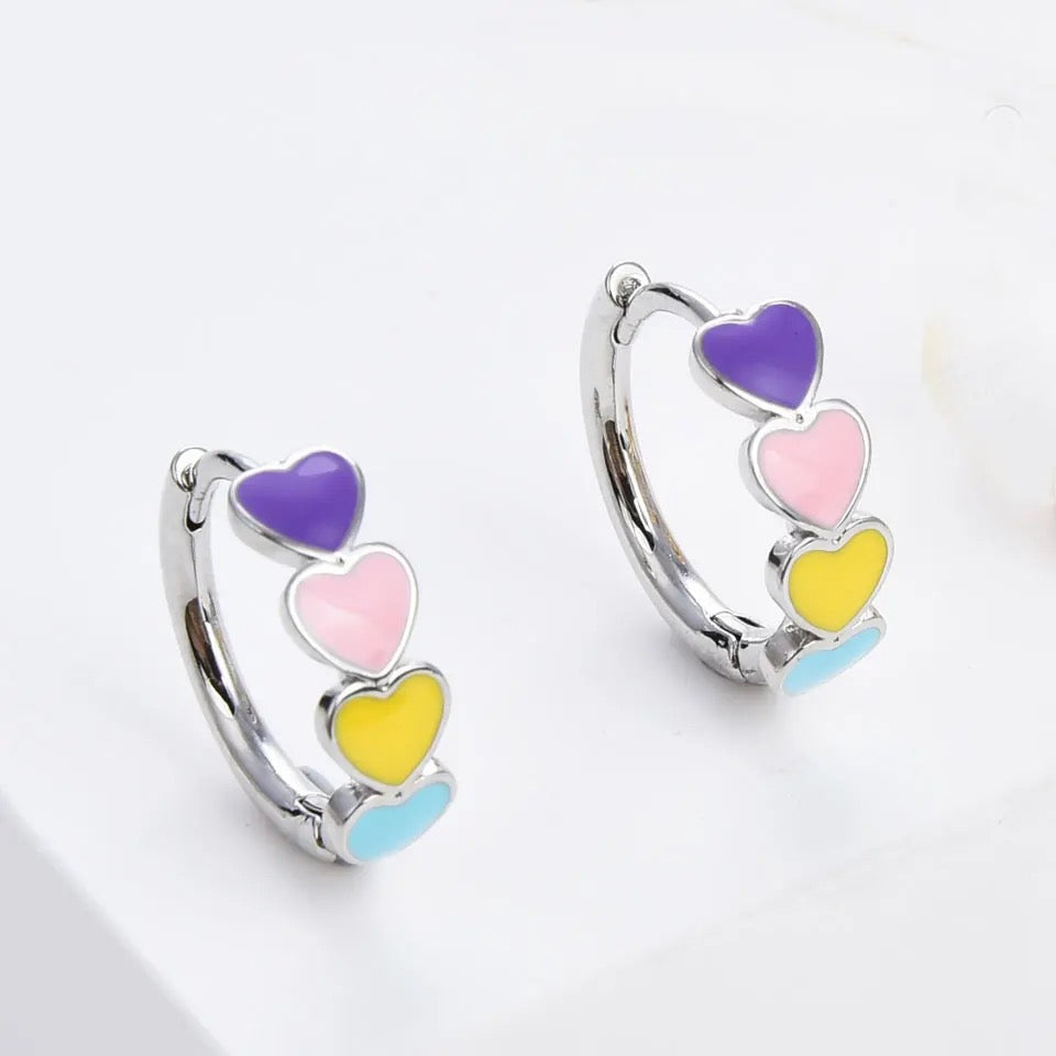 Children’s Colorful Heart Hoops